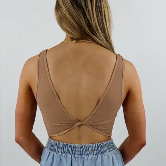 Urban Outfitters Out From Under Twist Tank (Black, Tan, M/L) - Picture 10 of 16